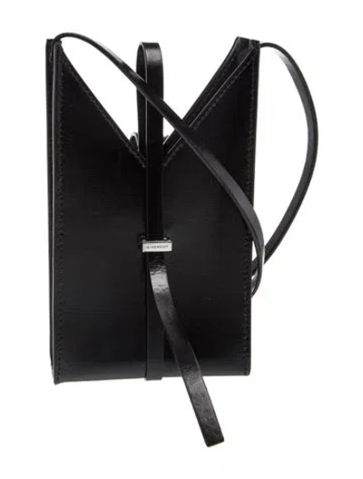Pre-owned Givenchy Leather Bucket Bag In Black