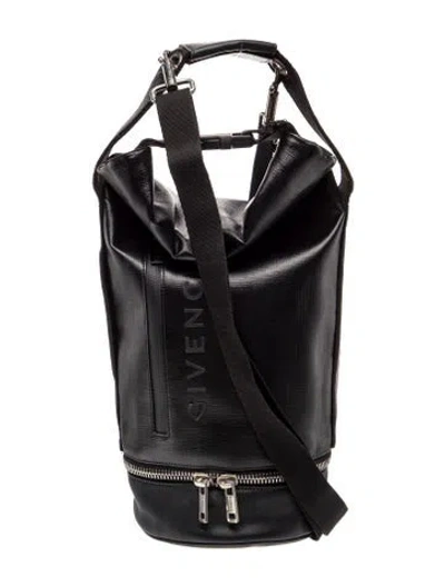 Pre-owned Givenchy Leather Bucket Bag In Black