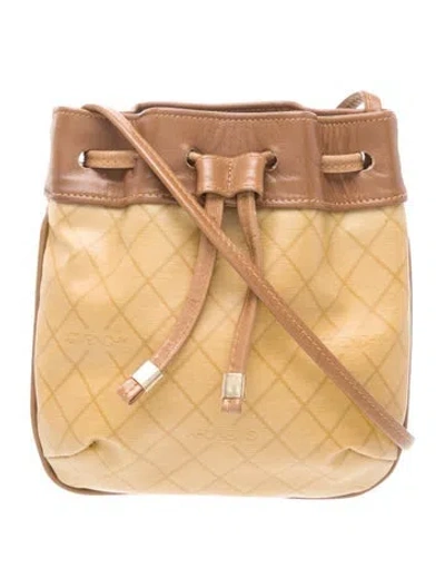 Pre-owned Givenchy Leather Bucket Bag In Brown