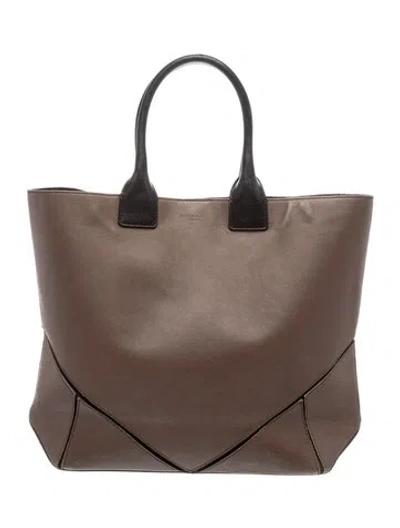 Pre-owned Givenchy Leather Bucket Bag In Brown