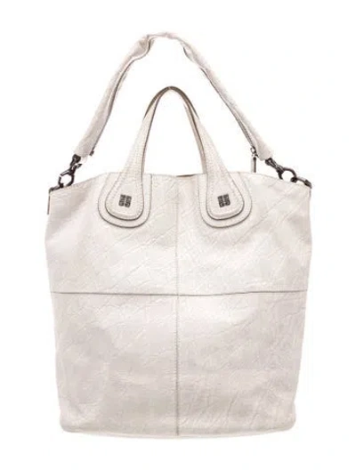 Pre-owned Givenchy Leather Bucket Bag In Neutral