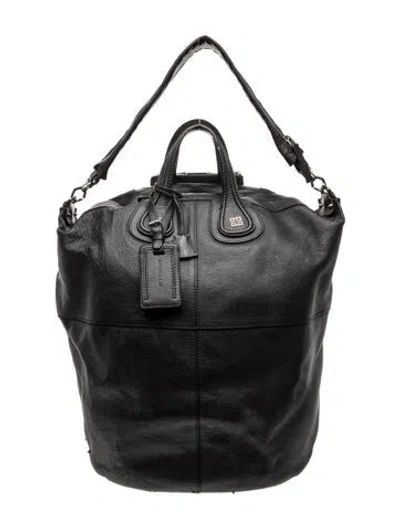 Pre-owned Givenchy Leather Bucket Bag In White