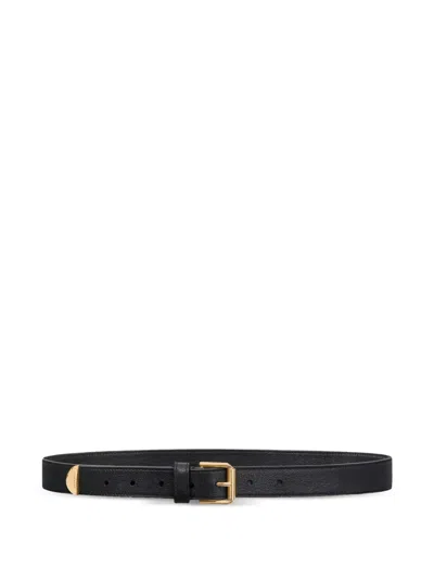 Givenchy Voyou Belt In Shiny Leather In Black