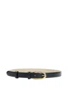 Givenchy Adjustable Belt Gold-tone Buckle In Black