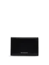 Givenchy Men Leather Business Card Holder In Black