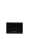Givenchy Men Leather Business Card Holder In Black