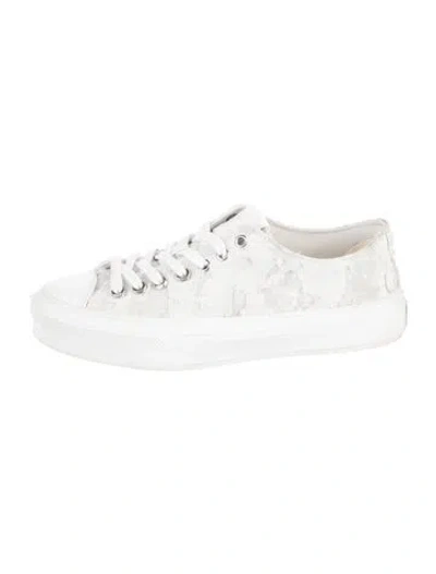 Pre-owned Givenchy Leather Camouflage Print Sneakers In White