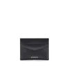Givenchy Textured Leather Card Holder In Black