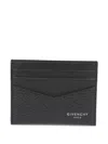 Givenchy Textured Black Wallet With Multiple Card Slots In Black