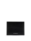 Givenchy Textured Black Wallet With Multiple Card Slots In Black