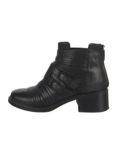 Pre-owned Givenchy Leather Chelsea Boots In Black