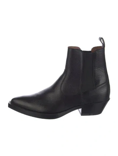 Pre-owned Givenchy Leather Chelsea Boots In Black