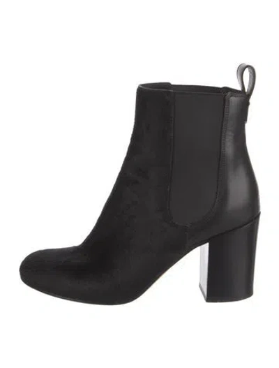 Pre-owned Givenchy Leather Chelsea Boots In Black