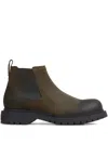 Givenchy Formal Casual Lugged Leather Chelsea Boot In Green