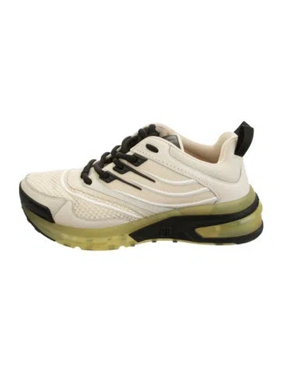 Pre-owned Givenchy Leather Chunky Sneakers In Green/neutrals