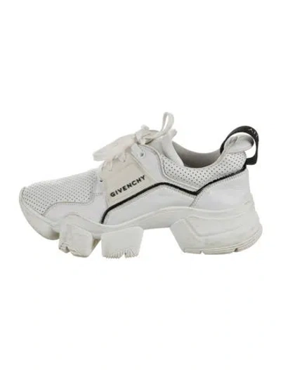 Pre-owned Givenchy Leather Chunky Sneakers In White