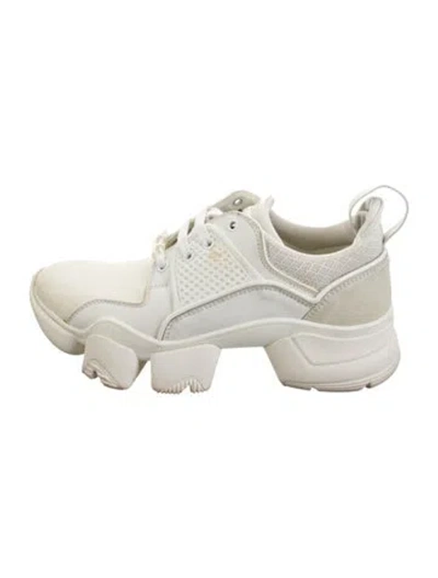 Pre-owned Givenchy Leather Chunky Sneakers In White