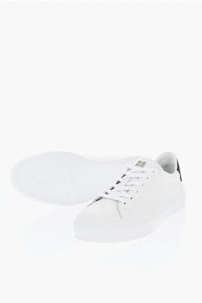 Givenchy Leather City Low-top Sneakers With Contrasting Detail In White