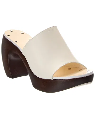 Givenchy Leather Clog In White
