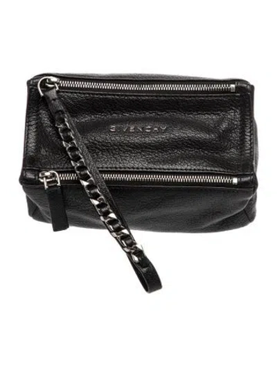 Pre-owned Givenchy Leather Clutch In Black