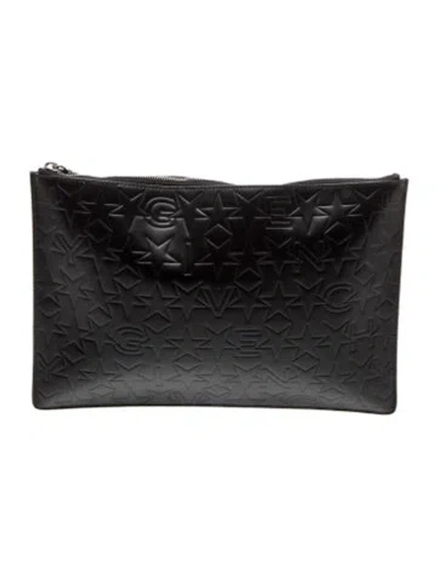 Pre-owned Givenchy Leather Clutch In Black