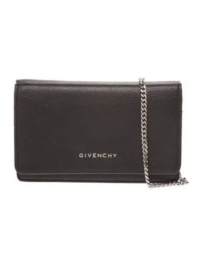 Pre-owned Givenchy Leather Clutch In Black