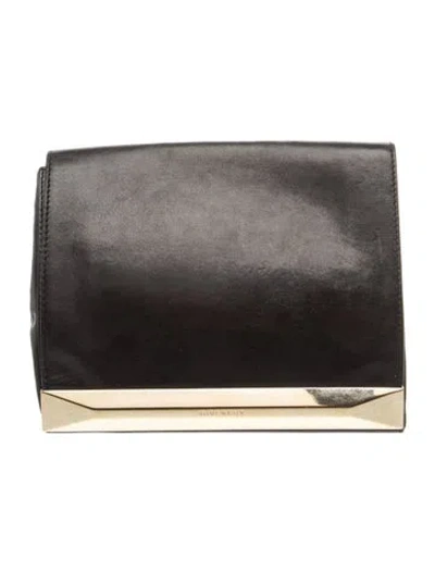 Pre-owned Givenchy Leather Clutch In Black