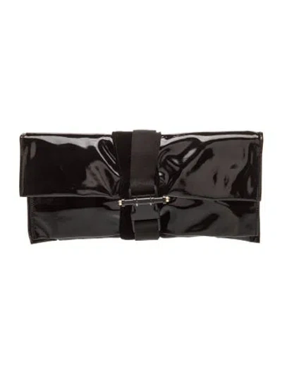 Pre-owned Givenchy Leather Clutch In Black