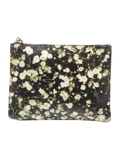Pre-owned Givenchy Leather Clutch In Black