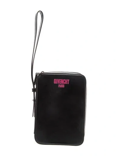 Pre-owned Givenchy Leather Clutch In Black