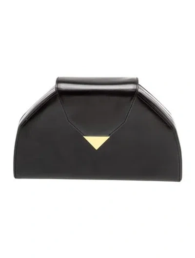 Pre-owned Givenchy Leather Clutch In Black