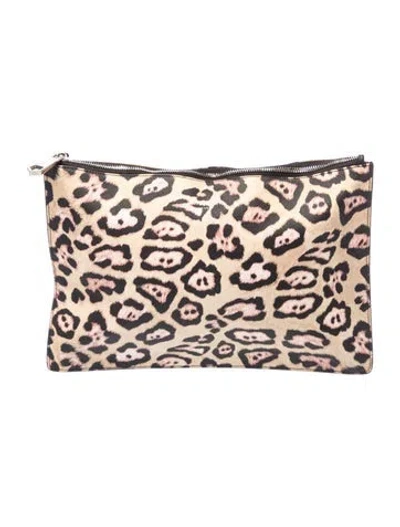 Pre-owned Givenchy Leather Clutch In Black/neutrals