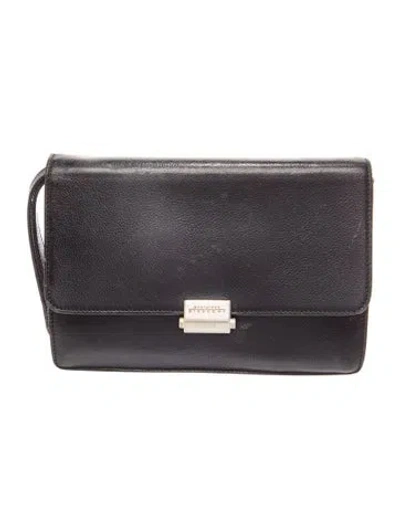 Pre-owned Givenchy Leather Clutch In Blue