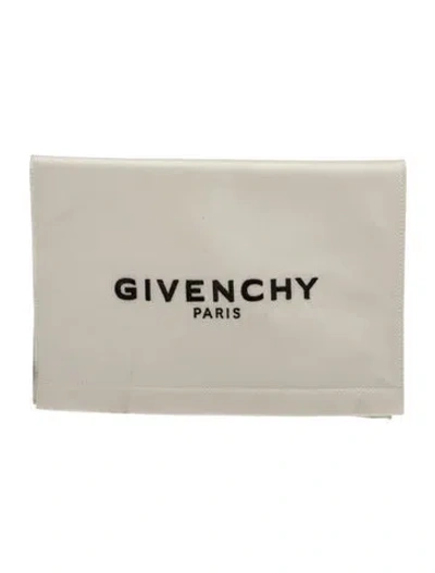 Pre-owned Givenchy Leather Clutch In Neutrals