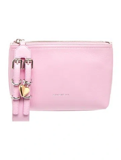 Pre-owned Givenchy Leather Clutch In Pink