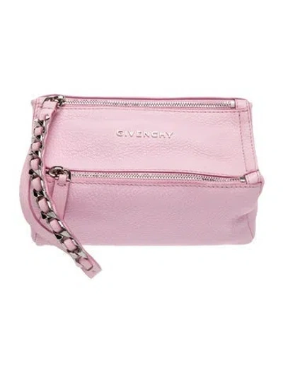 Pre-owned Givenchy Leather Clutch In Pink