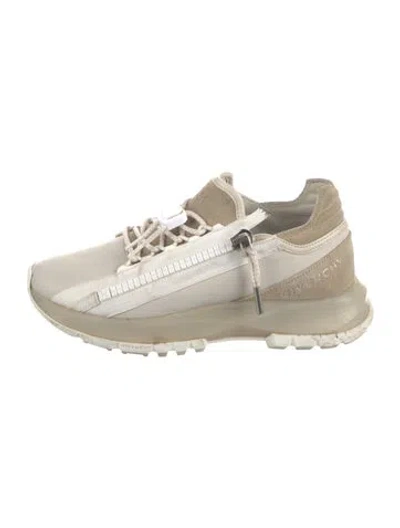 Pre-owned Givenchy Leather Colorblock Pattern Athletic Sneakers In Neutral