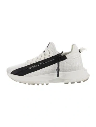 Pre-owned Givenchy Leather Colorblock Pattern Athletic Sneakers In White