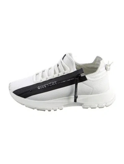 Pre-owned Givenchy Leather Colorblock Pattern Athletic Sneakers In White