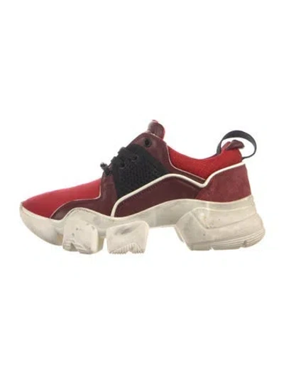 Pre-owned Givenchy Leather Colorblock Pattern Chunky Sneakers