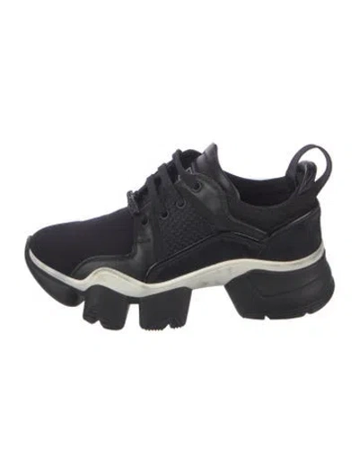 Pre-owned Givenchy Leather Colorblock Pattern Chunky Sneakers In Blue