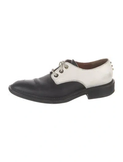 Pre-owned Givenchy Leather Colorblock Pattern Sneakers In Black