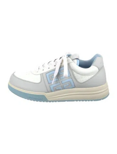 Pre-owned Givenchy Leather Colorblock Pattern Sneakers In Gray