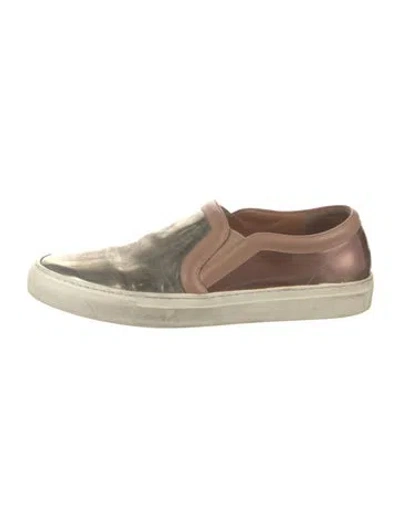 Pre-owned Givenchy Leather Colorblock Pattern Sneakers In Neutral