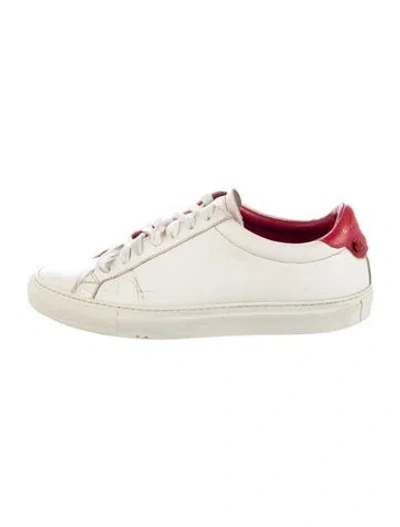 Pre-owned Givenchy Leather Colorblock Pattern Sneakers In Neutral