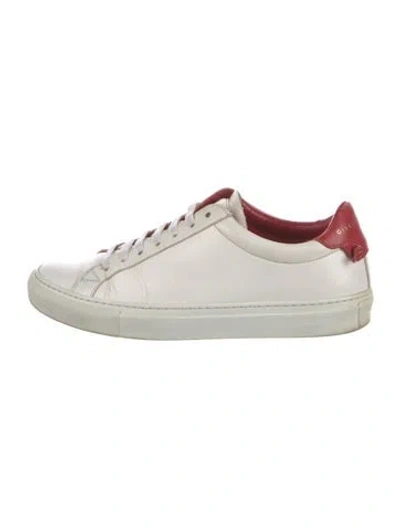Pre-owned Givenchy Leather Colorblock Pattern Sneakers In Neutral