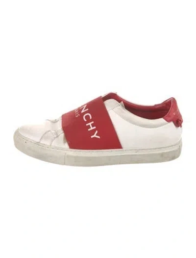 Pre-owned Givenchy Leather Colorblock Pattern Sneakers In White
