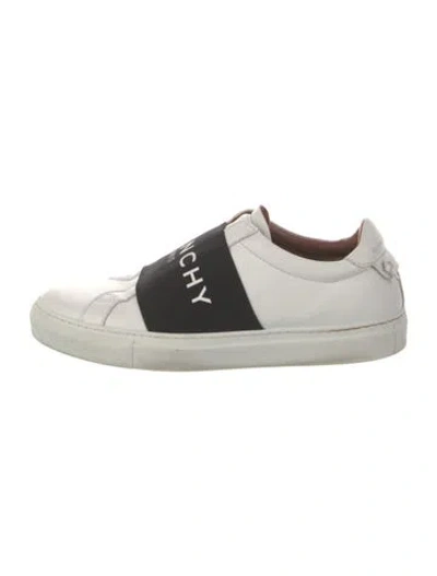 Pre-owned Givenchy Leather Colorblock Pattern Sneakers In White