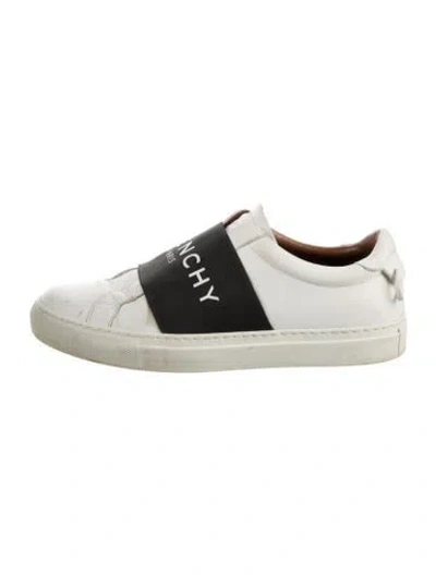 Pre-owned Givenchy Leather Colorblock Pattern Sneakers In White