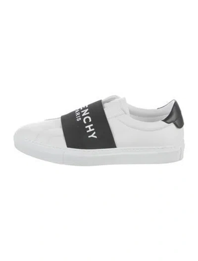 Pre-owned Givenchy Leather Colorblock Pattern Sneakers In White